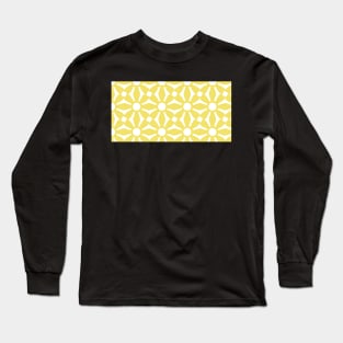 Yellow White Floral Print Long Sleeve T-Shirt
